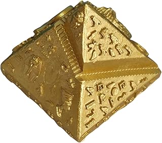 GOOHOCHY グッズエジプト ピラミッドの飾り ピラミッド文鎮 金のピラミッド像 エジプトの置物像 エジプトのミニチュア ピラミッド像 水晶のエジプトのピラミッド ビンテージ 水槽 装飾品 樹脂