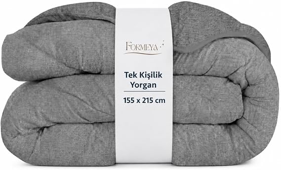 FORMEYA Anthracite Gray Soft Four Seasons Quilt Single