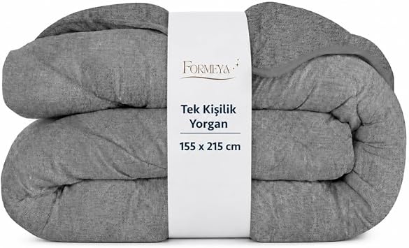 FORMEYA Anthracite Gray Soft Four Seasons Quilt Single
