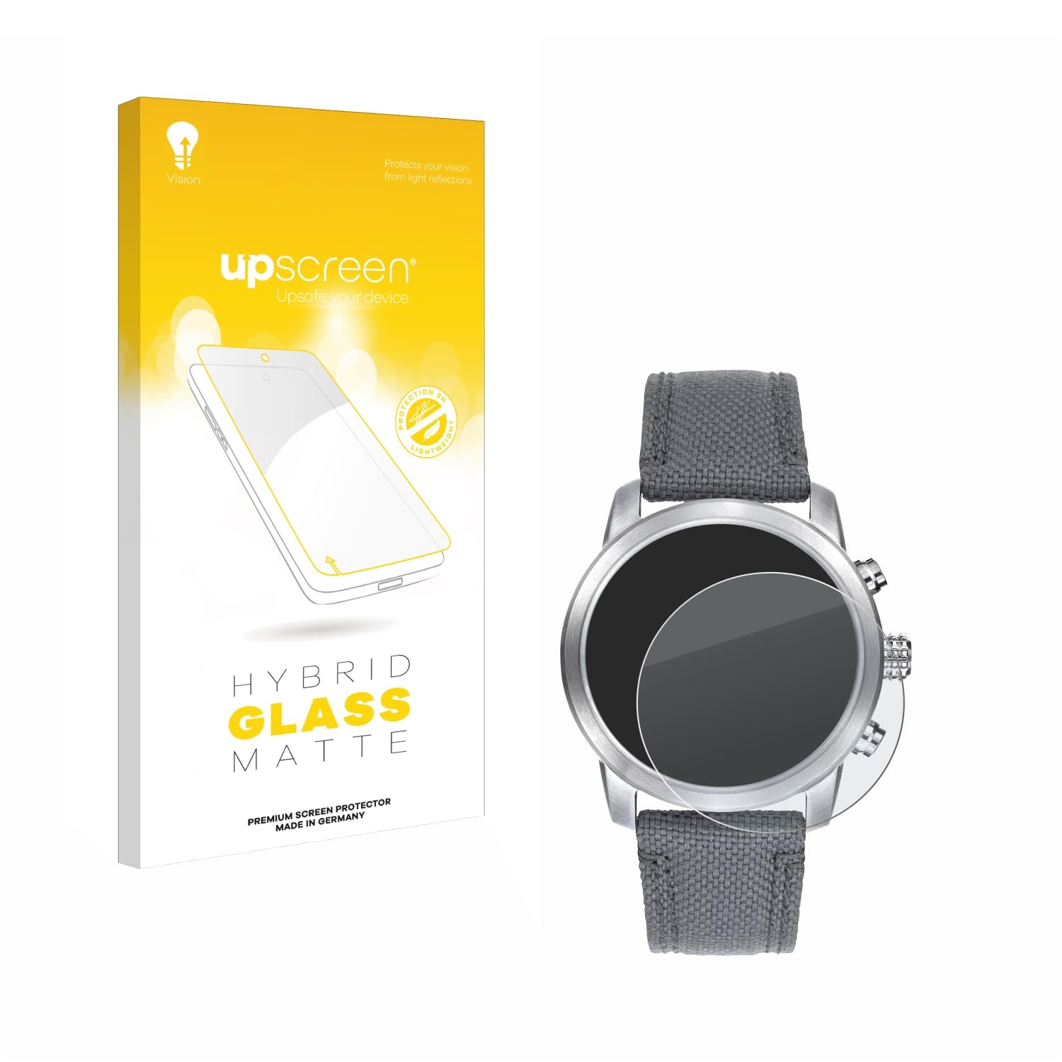 upscreen Matte Screen Protector Glass Film compatible with Citizen AT2100-09E - Anti-Glare, Anti-Fingerprint, 9H Glass Protection