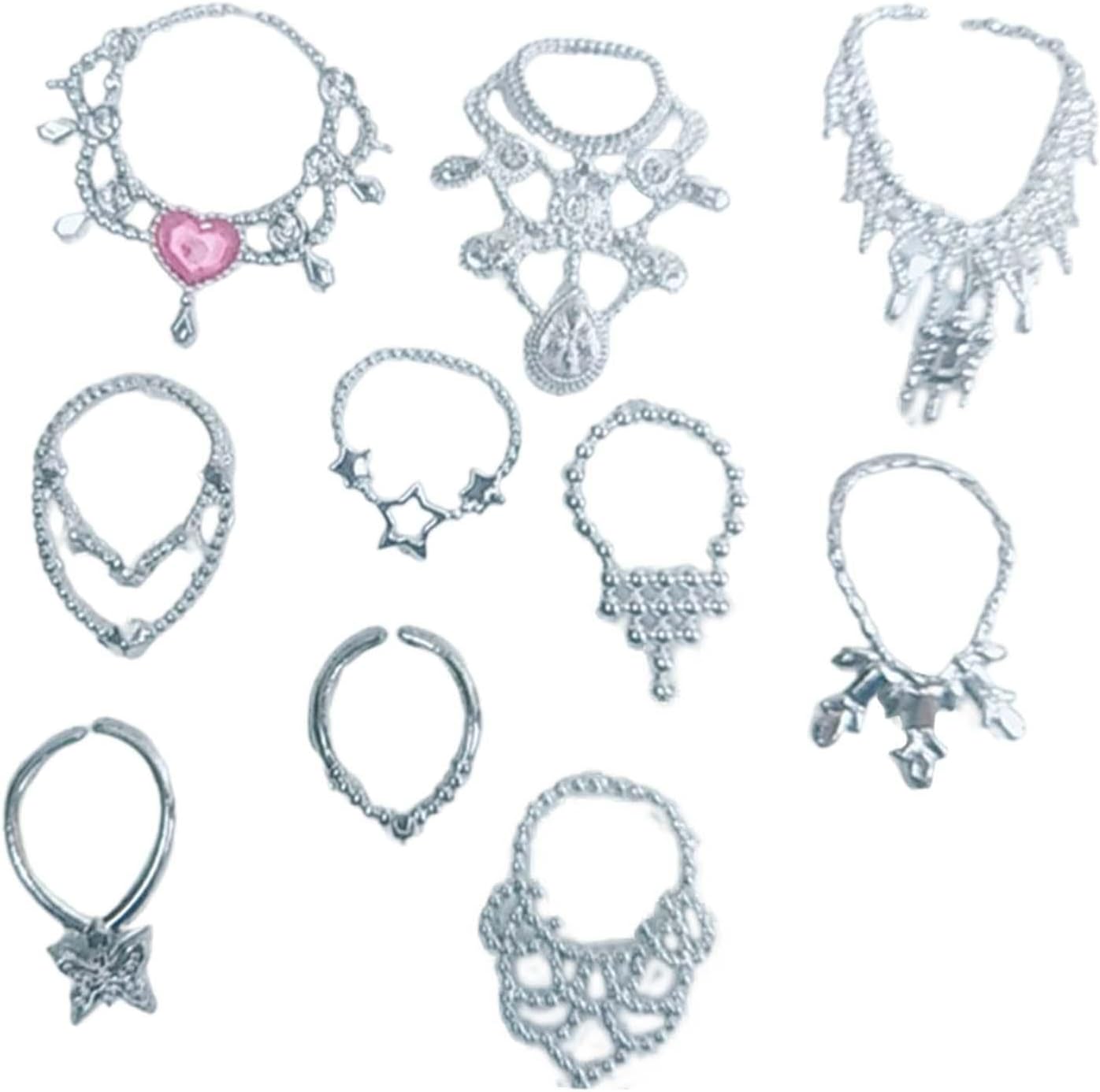 10 Pieces Doll Accessories Jewelry Set Multi Girls Toy Lovely Costume for 1/12