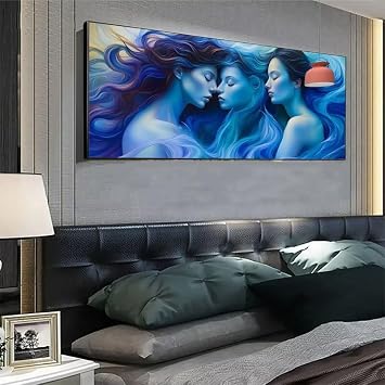 Diamond Painting Woman Diamond Art Kits for Adults, Dimond Art Paintings Sexy Paint by Numbers Kit for Adults, DIY Full Drill Cross Stitch Mosaic Gem Arts Painting, Home Decor Gifts 20x8inch Z1-359