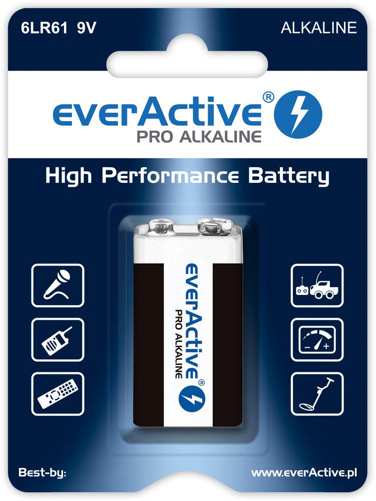 EverActive 6LR61 6F22 Bateria alkaliczna 9 V