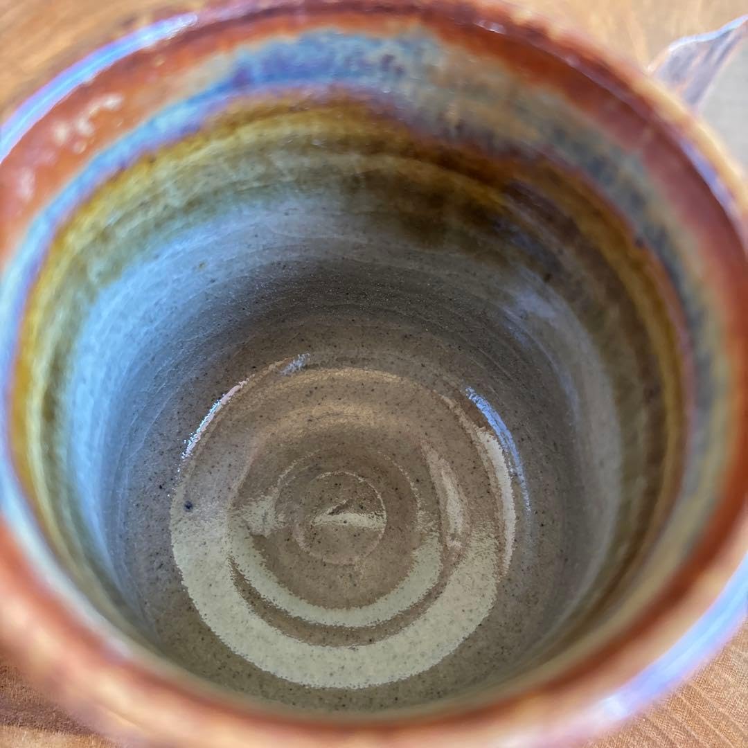 陶器　湯飲み 小砂焼 夫婦湯飲み 藤田製陶所 湯飲み コップ 共箱 九谷焼 夫婦湯呑 耀