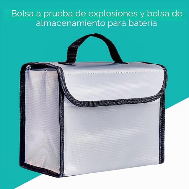 Foto 2 de 7 de WANGCL Lipo - Bolsa de batería a prueba de explosiones, ignífuga, impermeable, bolsa grande…
