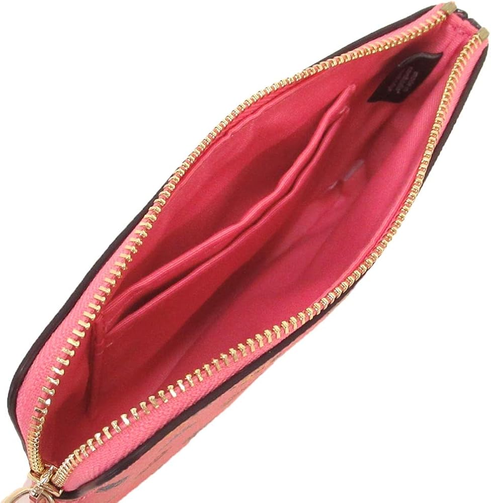 Coach Travel Envelope Wallet and Corner Zip Wristlet In Signature