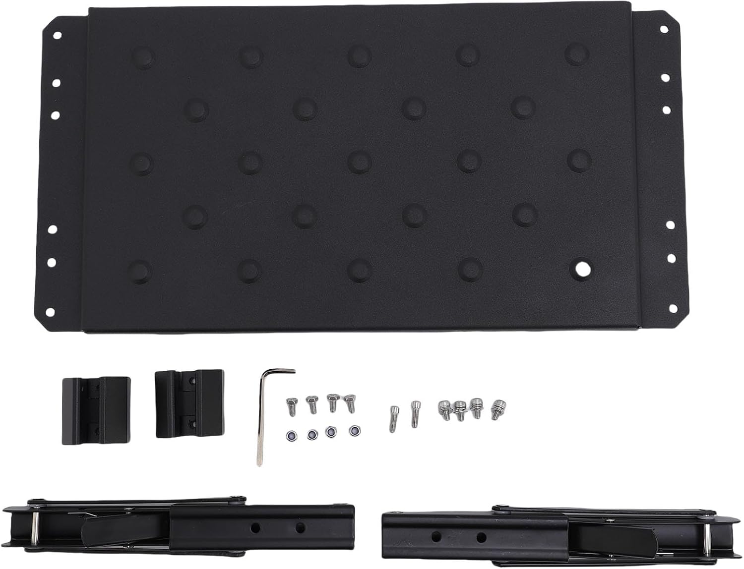 Fafeicy Magnetic Tool Side Tray, Portable Aluminum Alloy Tool Side Table for Maintenance Assembly, Foldable Design with Strong Magnet