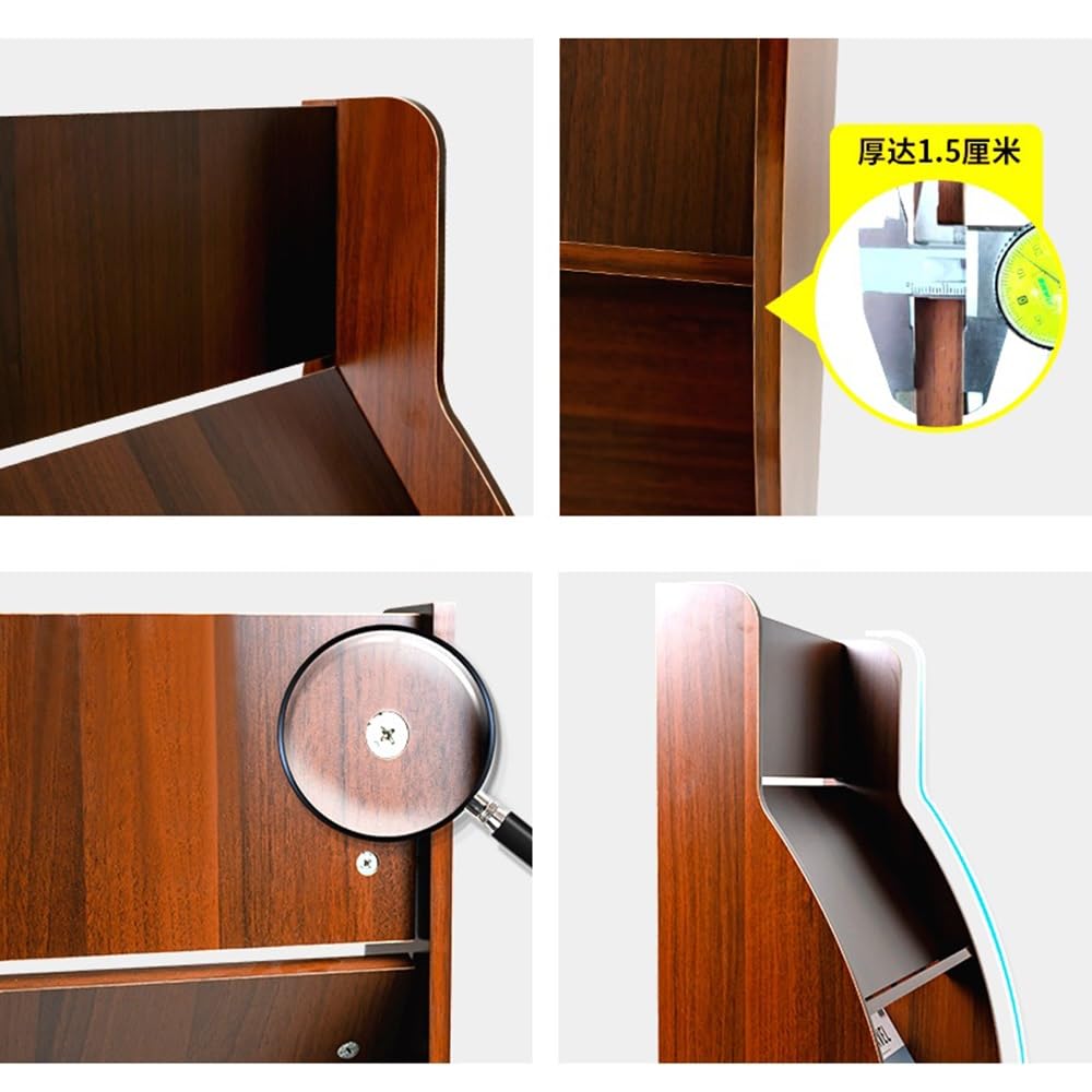 Semplice Porta riviste da Terra, espositore informativo in Legno, Contenitore for pubblicità, Porta giornali da Terra Ufficio(Bianco)