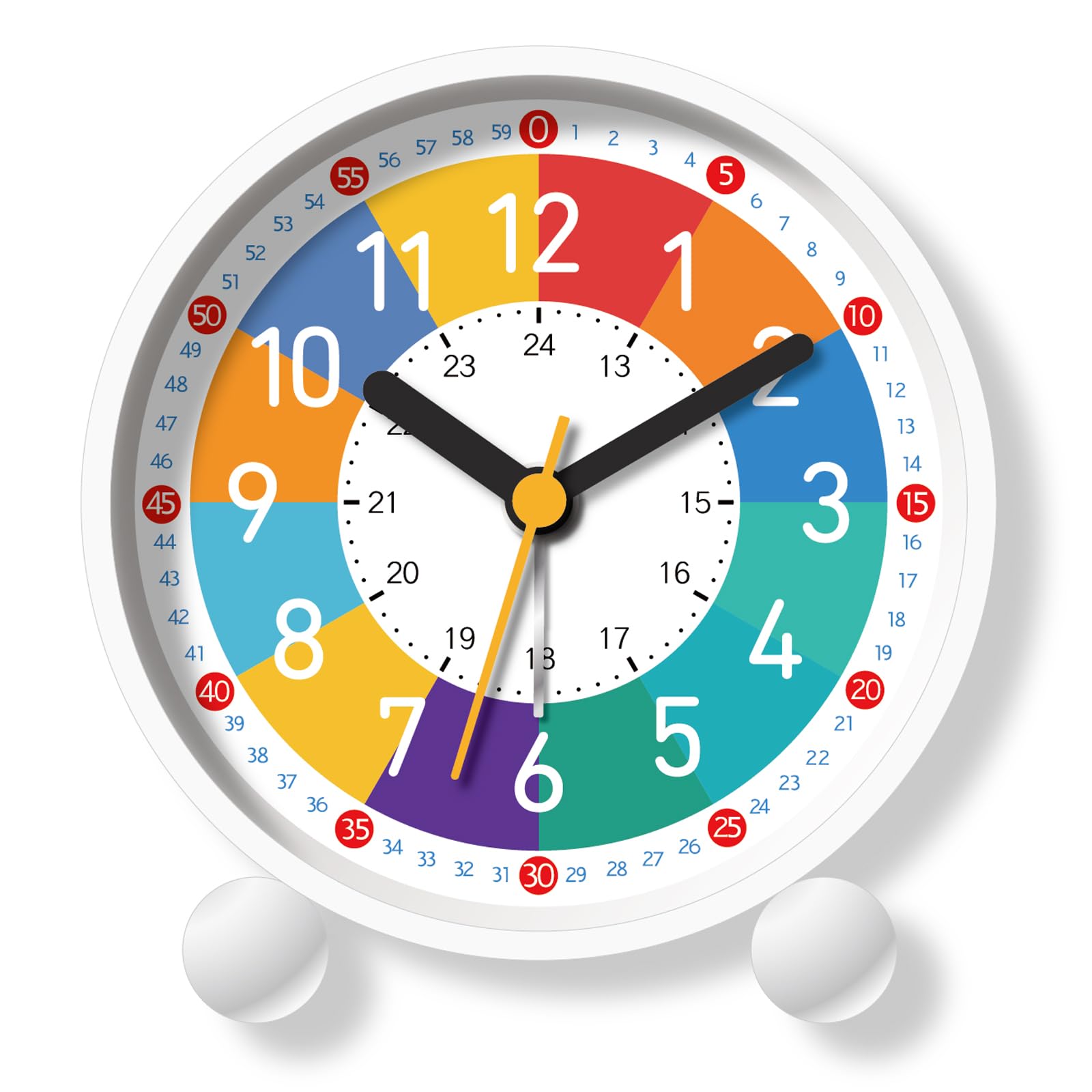 Amazon.com: TKCHAX Analog Alarm Clock for Kids Learn to Tell Time