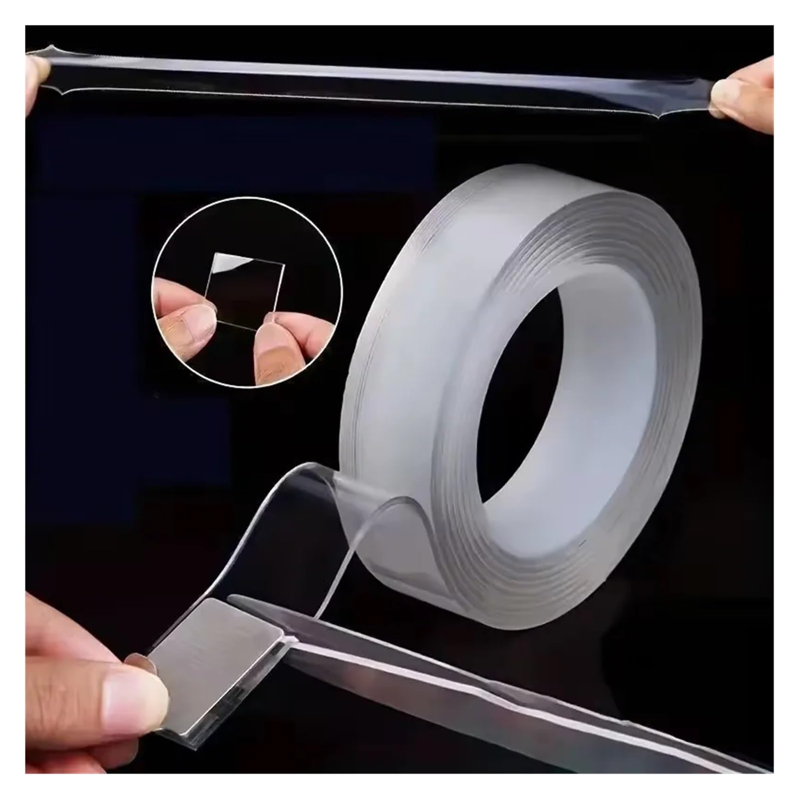 Cinta adhesiva de doble cara extra fuerte, impermeable, transparente, sin dejar rastro, gruesa, reutilizable, decorativa, herramientas for el hogar(20M_2MM_30MM)