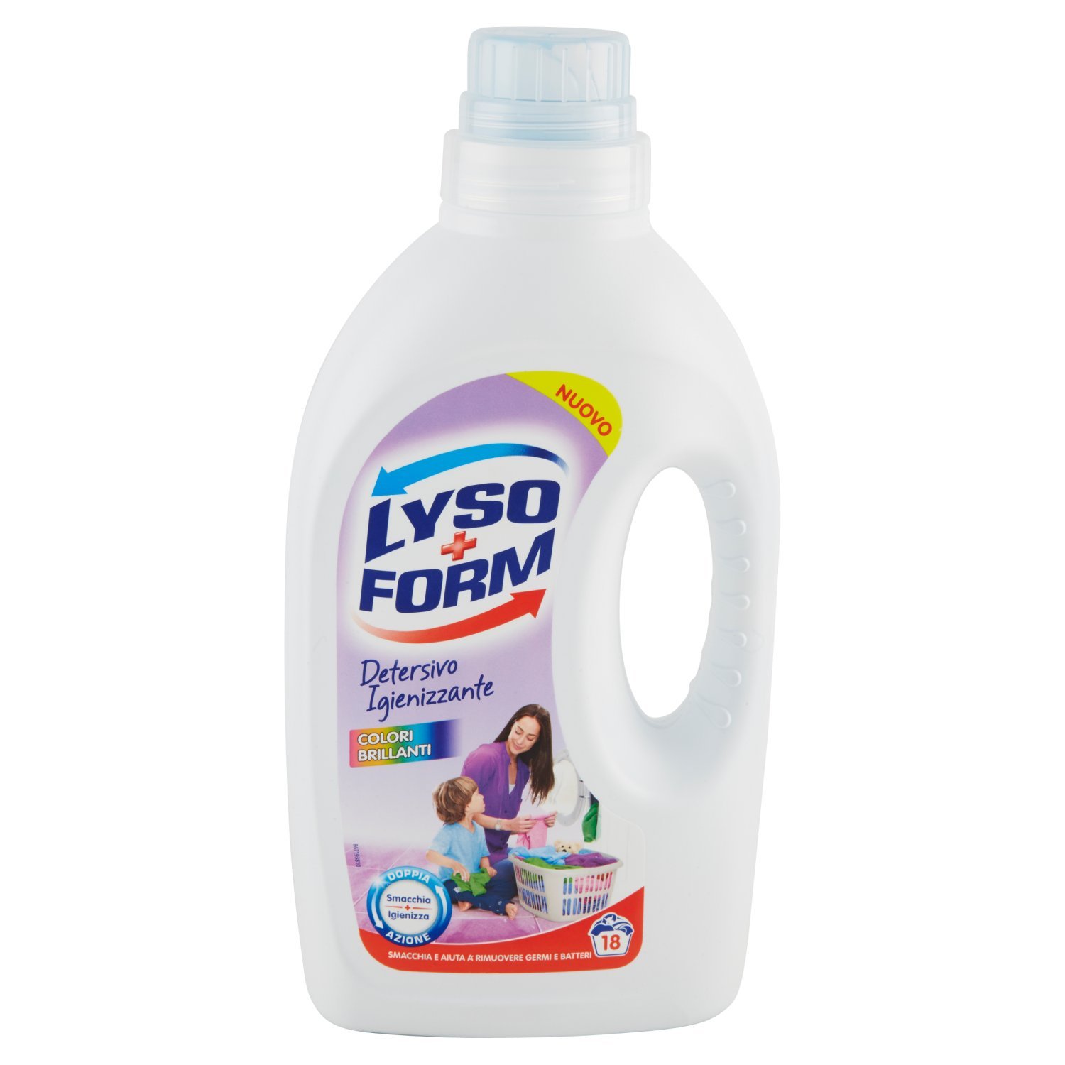 Lysoform Colori Brillanti Detersivo Igienizzante per Bucato, 108 Lavaggi