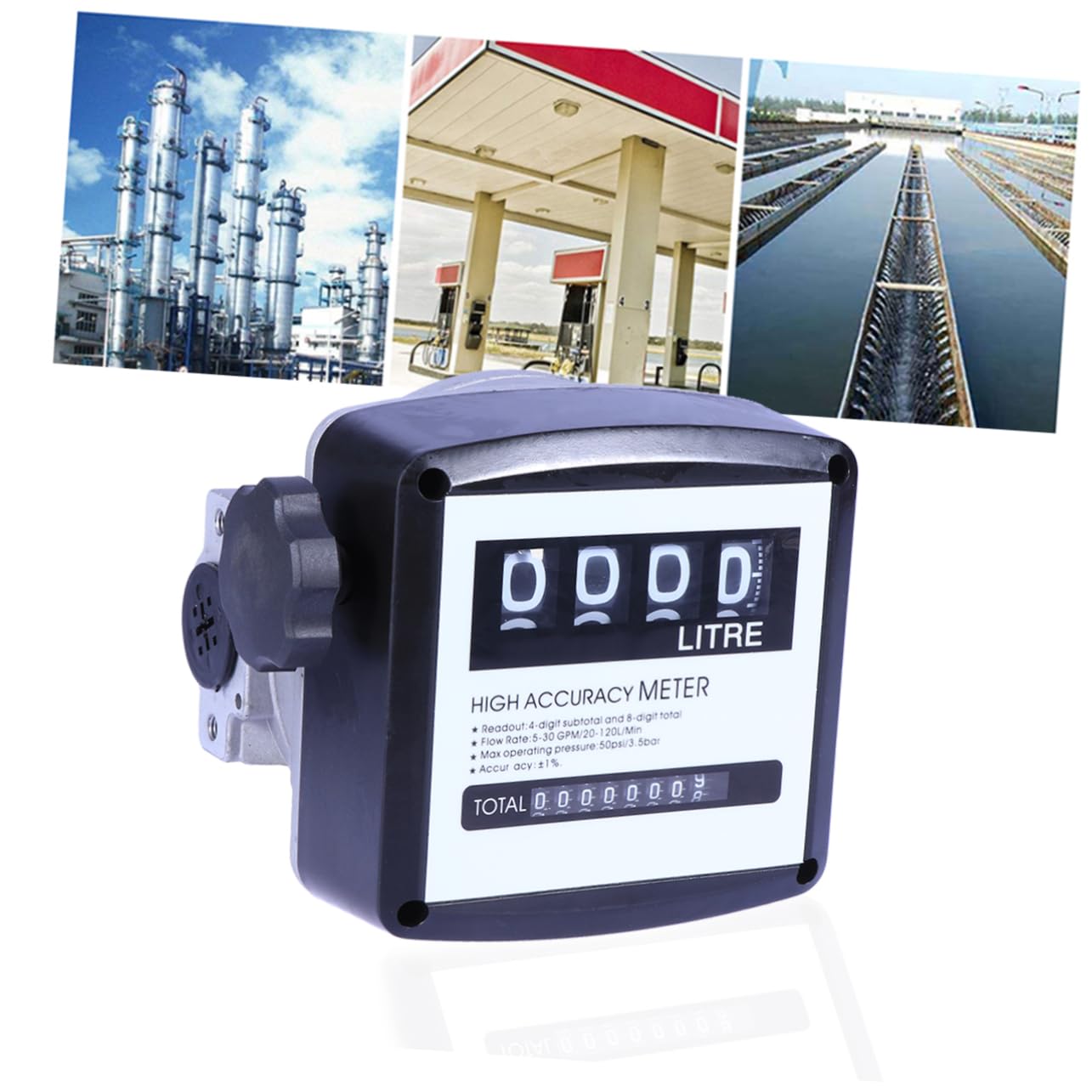 Zerodeko Medidor De Flujo De Combustible Medidor De Caudal Diésel Módulo De Salida Fácil De