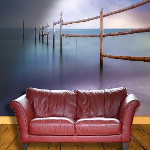 Miniatura 3 de YANFENQI Papel Tapiz para Muebles De Madera Scenic Ceiling Wallpaper Landscape Wallpaper for Bedroom Easy to Clean (W) 59" X(H) 59"