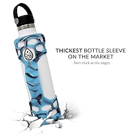 REUZBL Silicone Bottle Bumper with Patented Handle - Fits Hydro Flask 24 oz - Protective Bottle Boot Sleeve