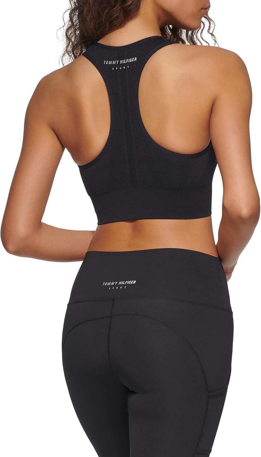 Tommy Hilfiger Women's Racerback Performance Sports Bra