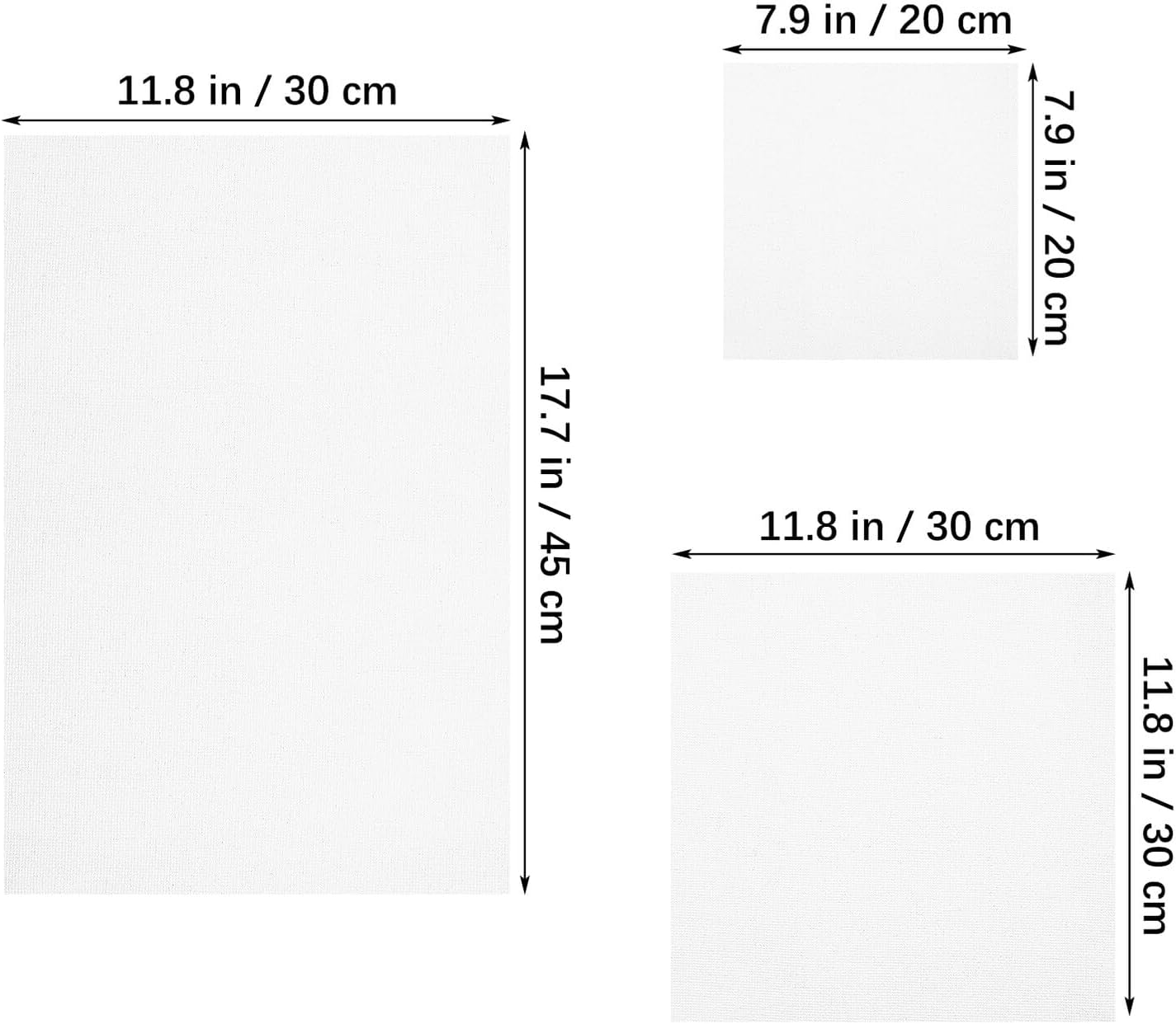 Gadpiparty 12 Pcs Cross Stitch Embroidery Cloth Fabric Polyester Cotton Blend for DIY Needlework Crafts Beginner-Friendly Design for Accurate Stitching and Comfortable Crafting