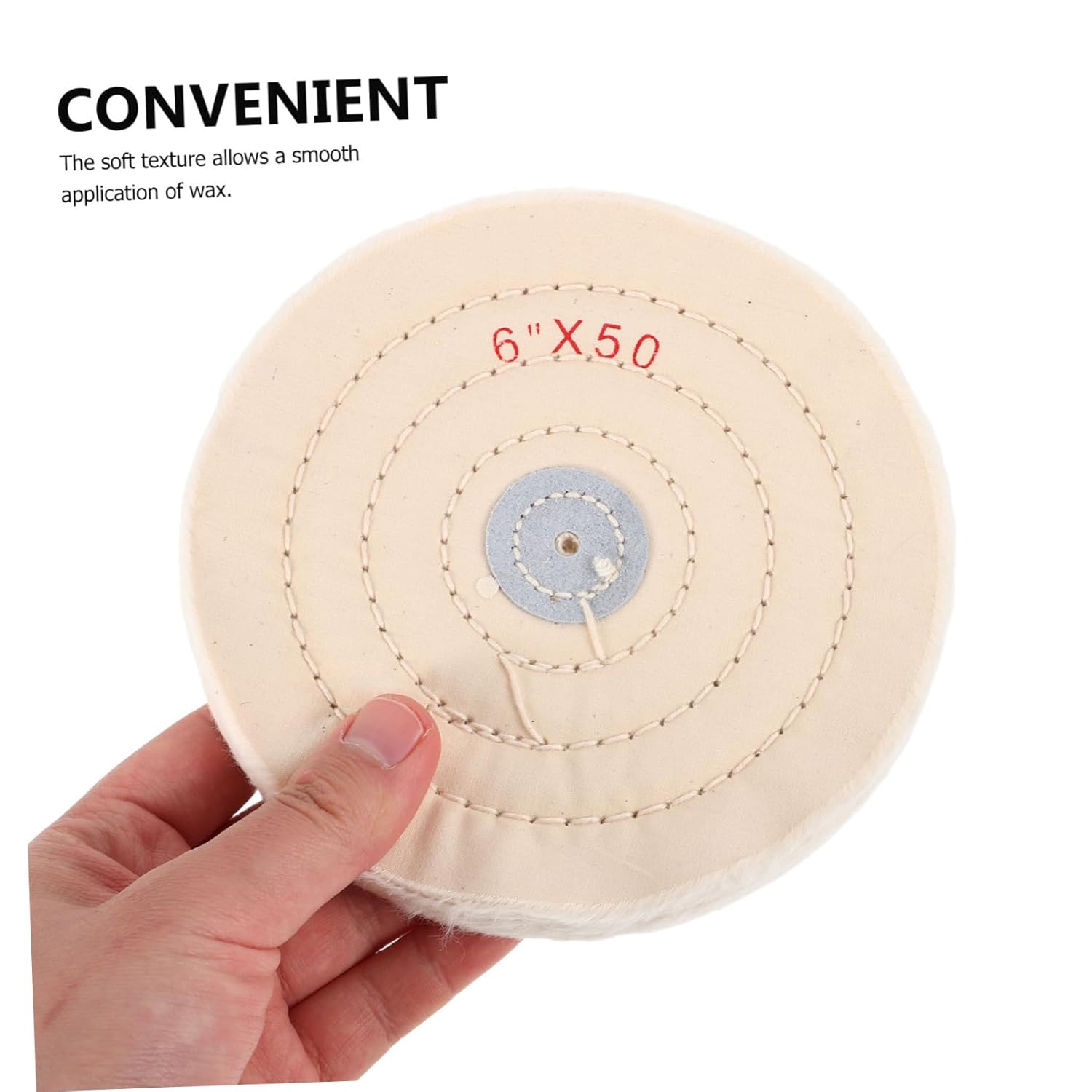 Housoutil 5pcs Cotton Polishing Wheels Kit for Car Wheel Polishing Metal Mirror Finish Wood Carving Buffing