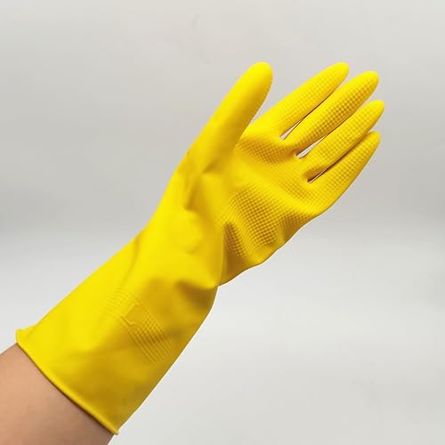 Topfit - Guantes de goma para lavar platos para limpieza, guantes domésticos, látex y se ajustan bien a tus manos, excelentes herramientas de cocina