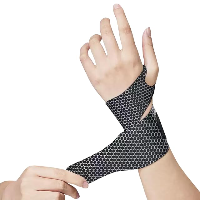 Wrist Strap for Carpal Tunnel Elastic Adjustable Wrist Support Brace Compression Support Wrap for Arthritis Tendonitis Tear Pain