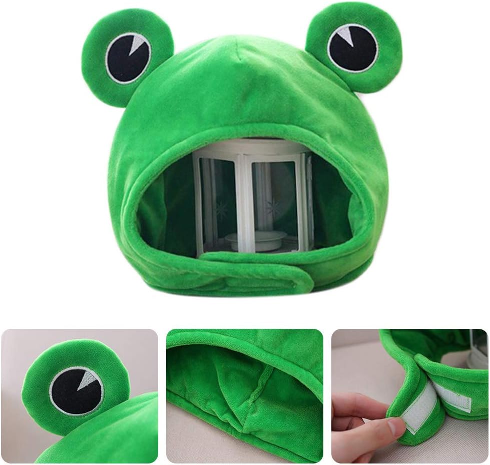 For Frog Hat Green Scarf Cap Earflap Soft Winter Warm Ski Full Headgear for Women Men Novelty Cosplay Costume Hats for Men Bulk