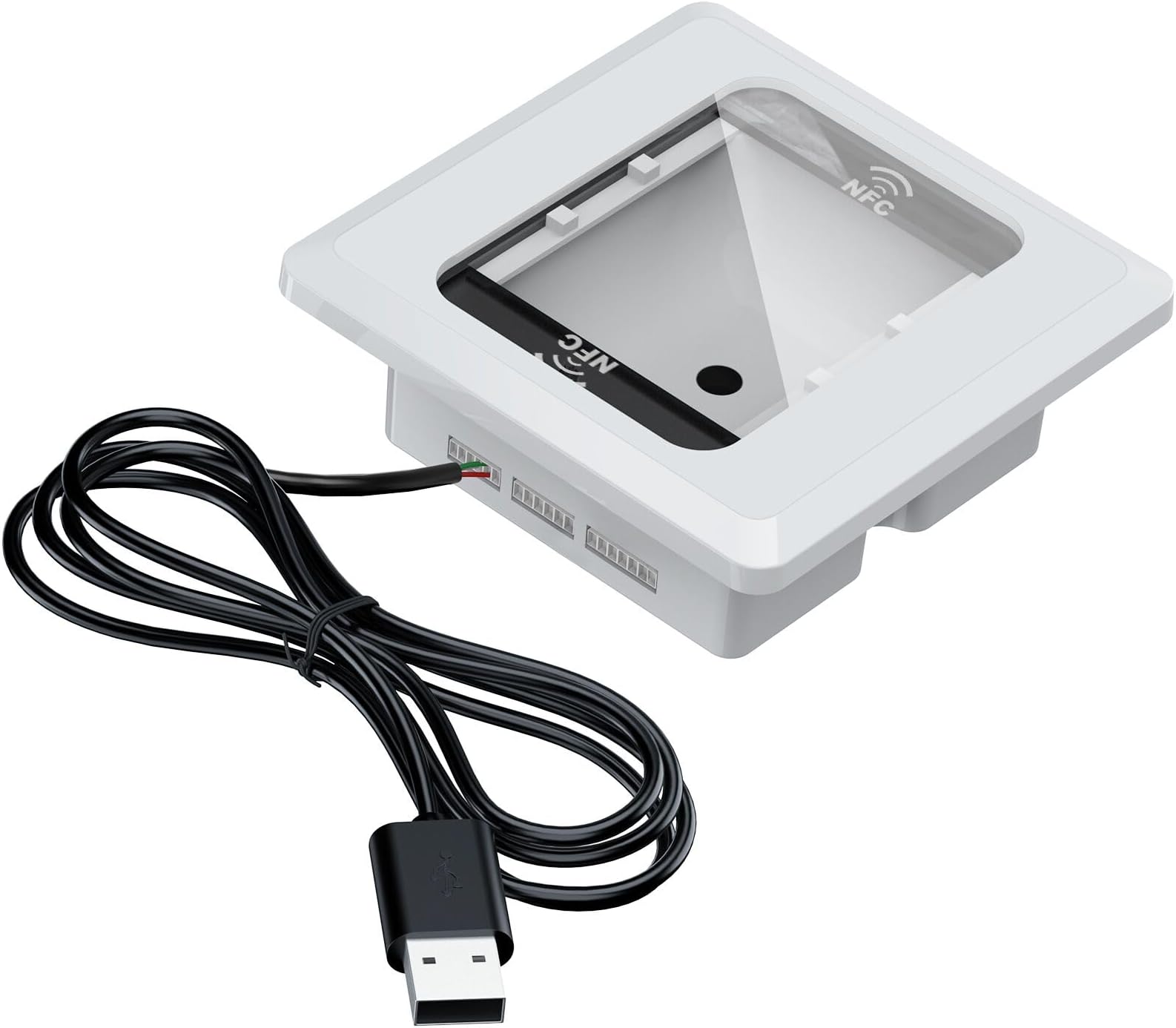 Symcode Embedded Barcode Scanner NFC Reader 1D 2D QR Code Scanning Module 3 TTL Interface Barcode Scanner NFC Reader Writer for Access Control,Locker Scan Code Payment etc