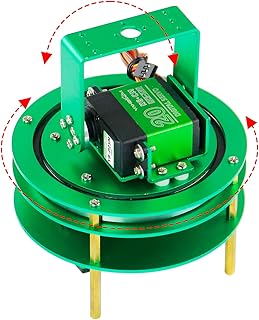 Yahboom 2-DOF Servo Pan-Tilt Kit for DIY Robot, Electric Platform with Metal Servo, Accessories for Camera or Robot Arms Bracket (2DOF Metal servo Without Control Board)