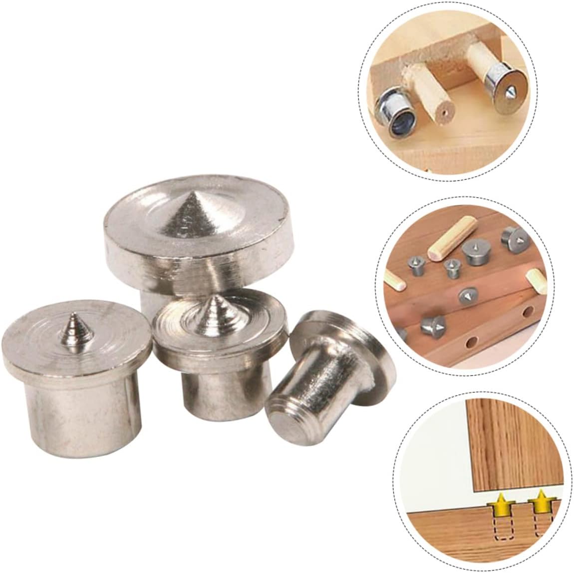 MAGICLULU 16pcs Wood Dowel Locator for Precise Centering Woodworking Includes Drill Bits for Dowel and Tenon Joint Alignment