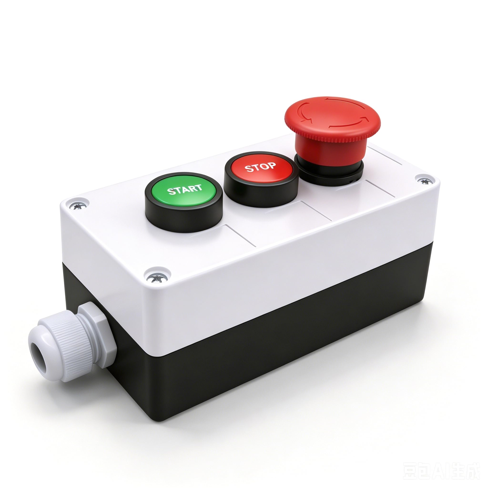 mxuteuk Momentary Start Stop Switch Push Button + 1NC Red Mushroom
