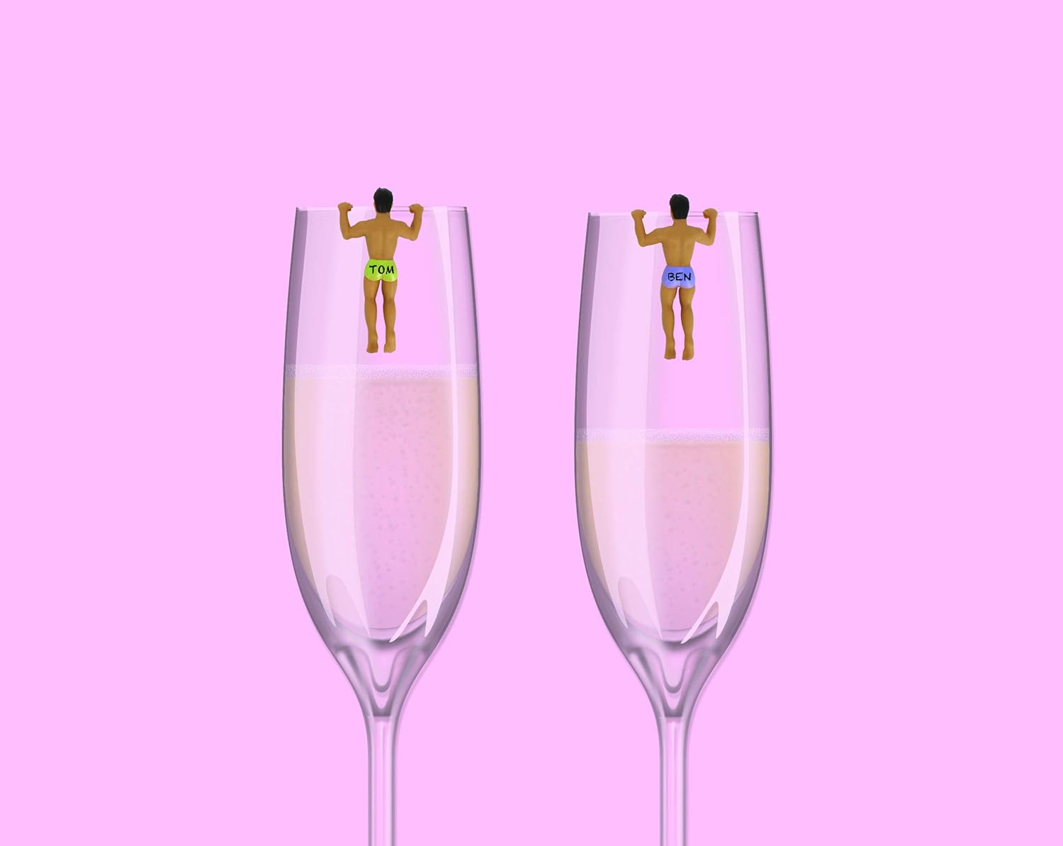 Up To 40% OFF NPW Classic Themed Reuseable Glass Drink Markers, 12