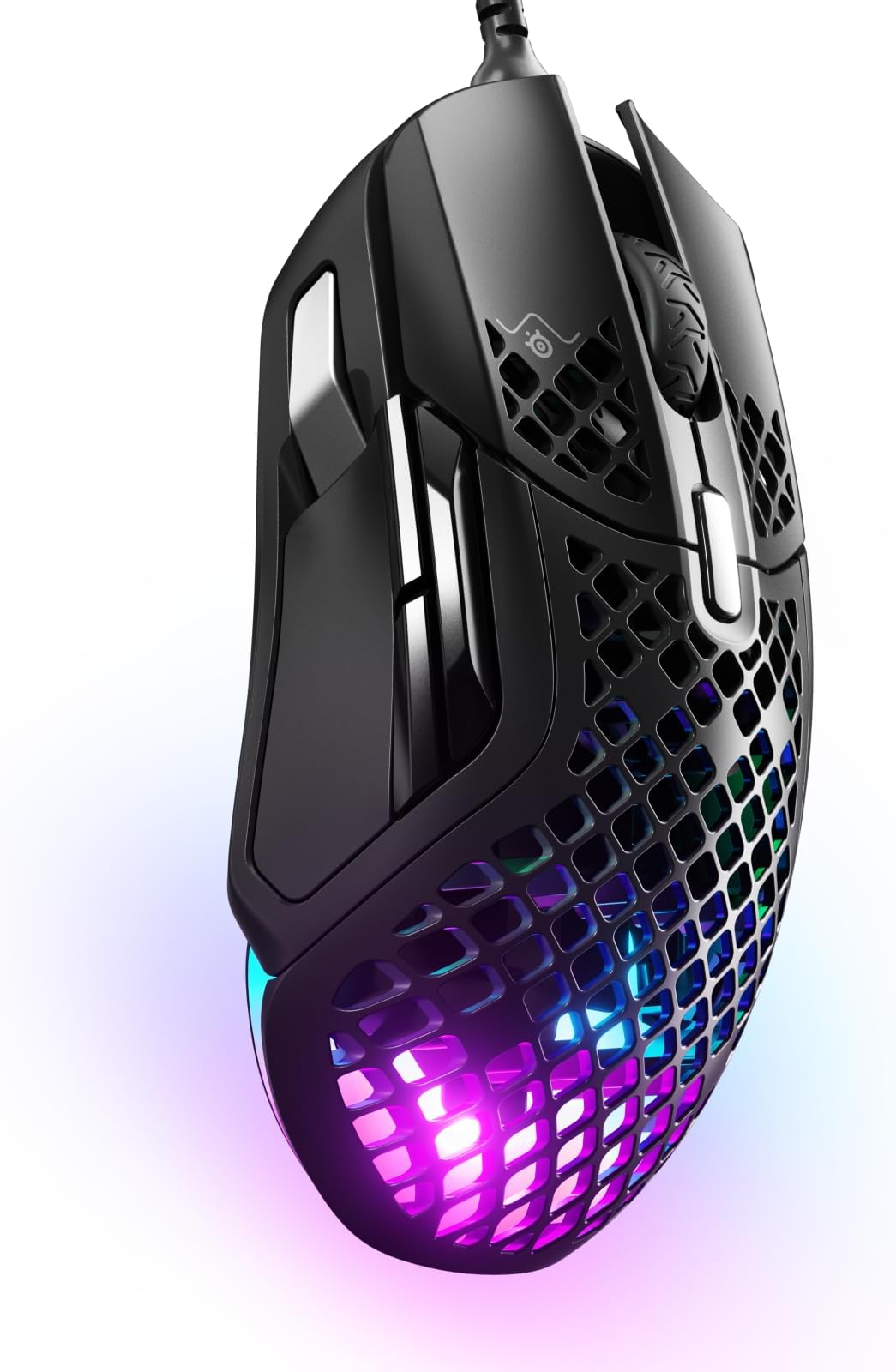 Aerox 5 - Holey RGB Gaming Mouse - Ultra-lightweight Water Resistant Design - 18K DPI TrueMove Air Optical Sensor - 9 Programmable Buttons