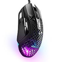 SteelSeries Aerox 5 - Mouse da gioco Holey RGB, design ultraleggero resistente all'acqua