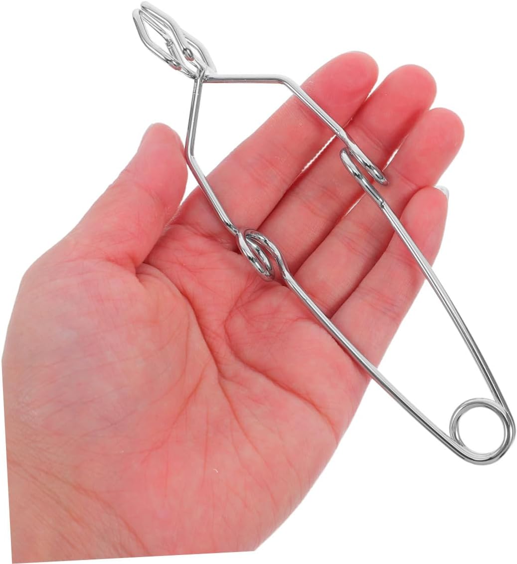 PRETYZOOM 10pcs Lab Tube Holder Clamp Steel Wire Test Tube Clamp for Microscope Accessories