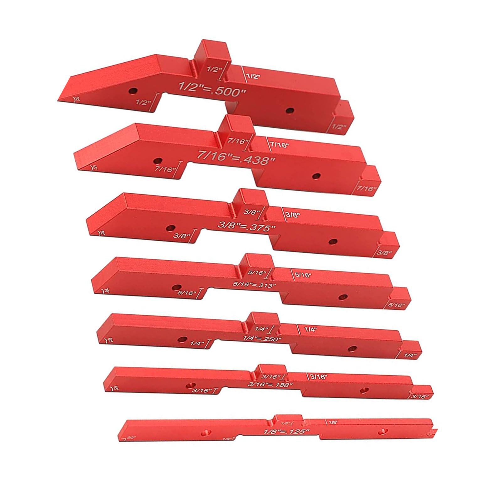 Router Table Setup Rod Set, 7 Precision Aluminum Block Height Gauge, Block Woodworking Tool Woodworking Gauge