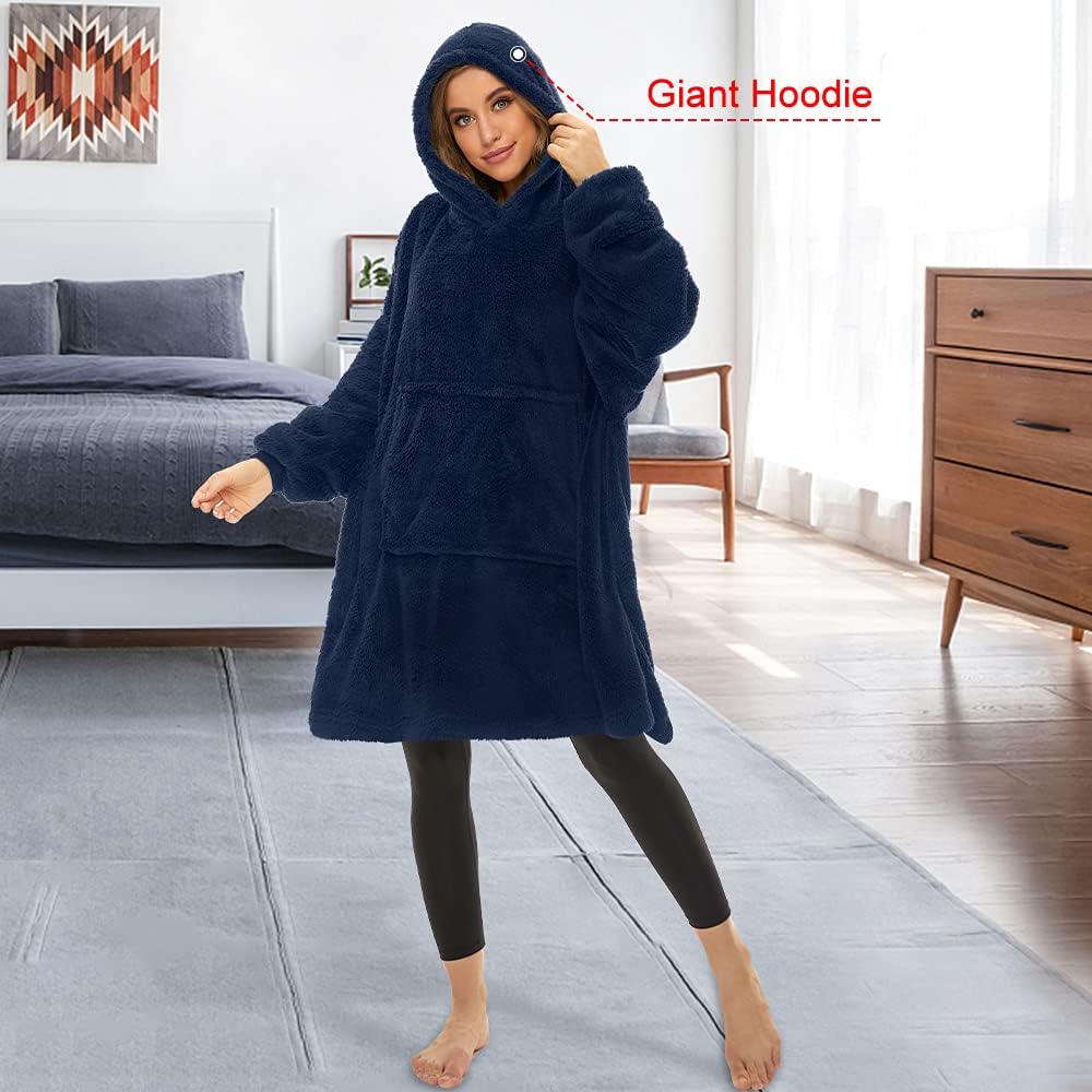 Buy Hoodie Blanket, Oversized Sherpa 