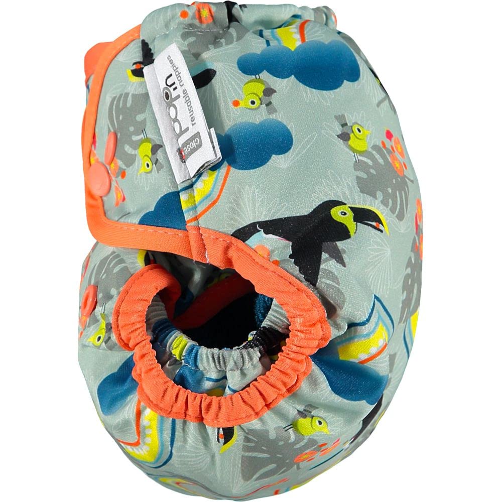 Pannolino Lavabile Taglia Unica In Bambù - Design All-in-Two Con Bottoni A Pressione | Per Neonati Fino Al Vasino - Foto 11