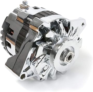 Top Street Performance ES1022C Chrome 220 Amp Alternator with 1 Wire/V-Belt