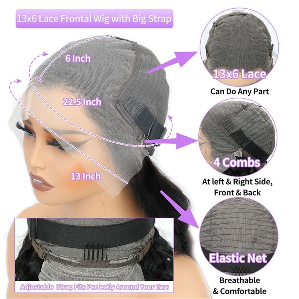 13 x 4 HD Lace Front Glueless peruki dla kobiet do cienkich włosów | Liliowo-szara peruka Bob Peruka do włosów ludzkich prostych Wear and Go(8 cali)