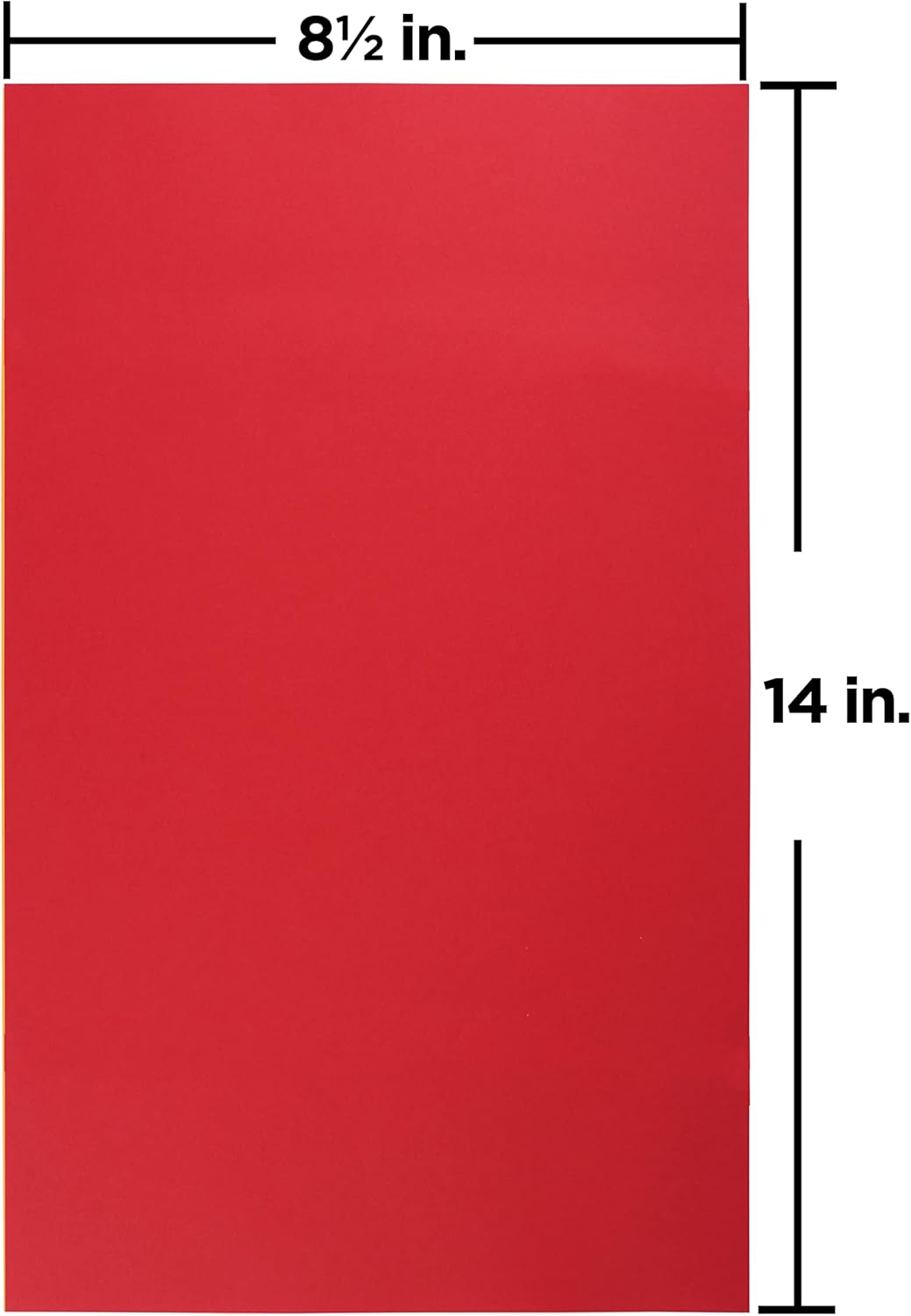JAM PAPER Legal Colored 24lb Paper - 90 gsm - 8.5 x 14 - Red Recycled - 100 Sheets/Pack