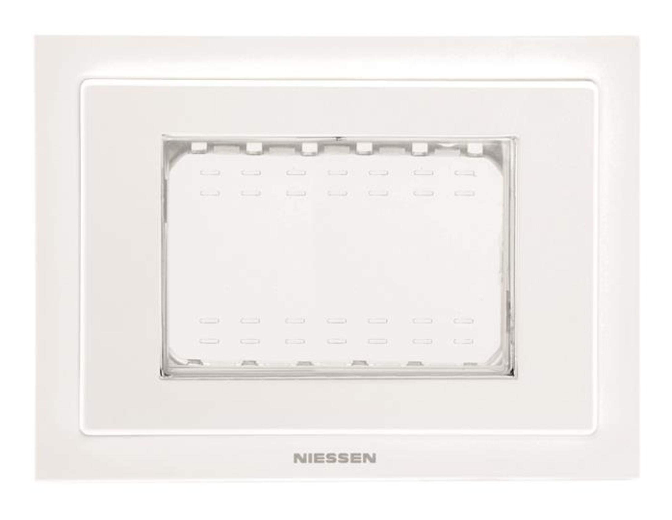 Cadre étanche IP55 Niessen Zenit 3m blanc anti-poussière et humidité
