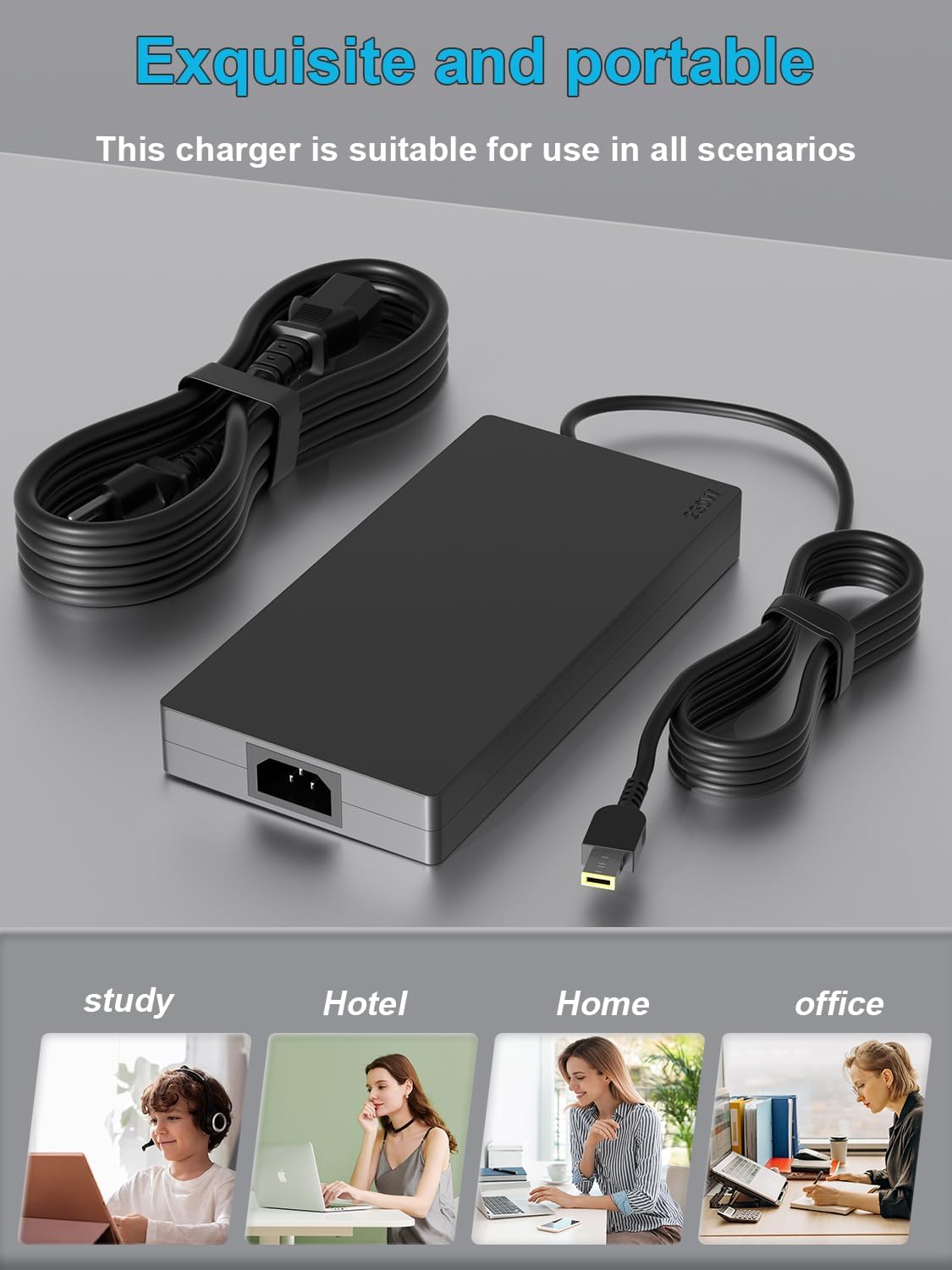 230W AC Charger Compatible with Lenovo Legion Slim 5 7 5P C7 S7 Y920 Y740 Y730 Y545 Y540 R720 Y900 Y910 Y7000 Thinkpad P1 P73 P53 P72 P52 P71 P51 P70 P17 P16 P15 ThinkBook 16p Laptop - Image 7