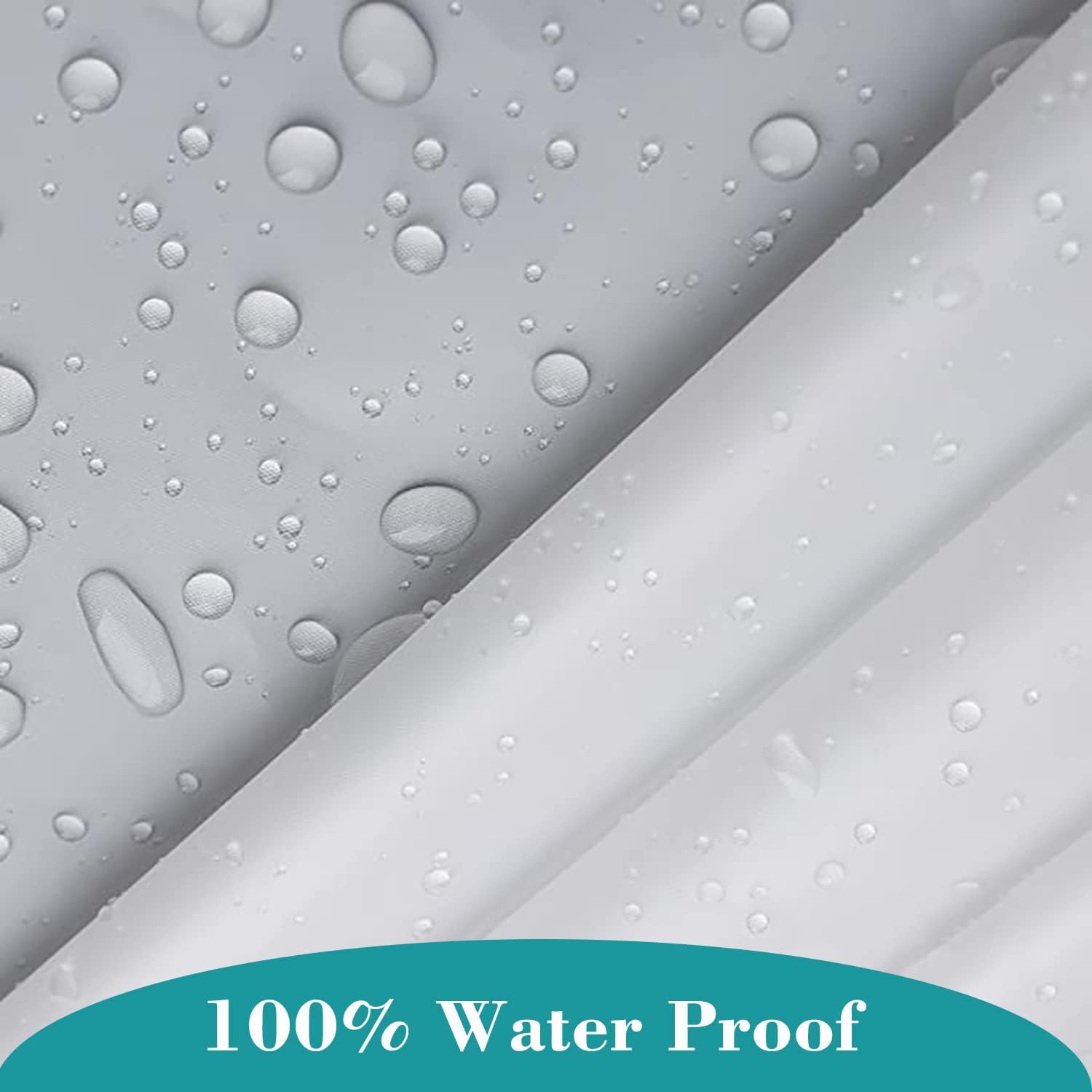 White Shower Curtain Liner 72 x 72, PEVA Waterproof Non-Toxic Odor Free 3G Shower Curtain, with 12 Grommets Holes 3 Heavy Duty Magnetic Weights, Gift 12 Hooks (White)