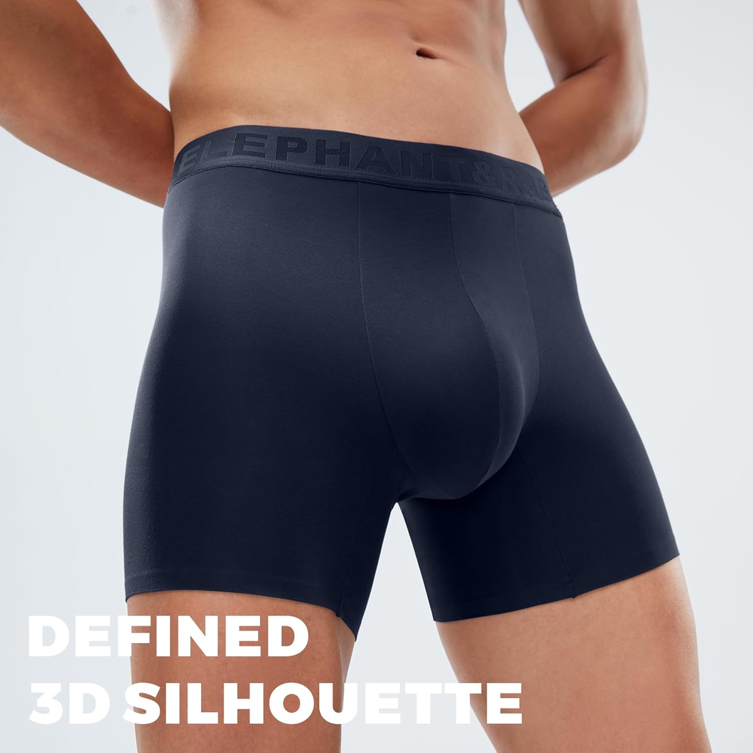 ELEPHANT&RABBIT Men's 120S Micro-Modal Underwear 2-Pack - Luxury Silky Boxer Briefs - Image 6