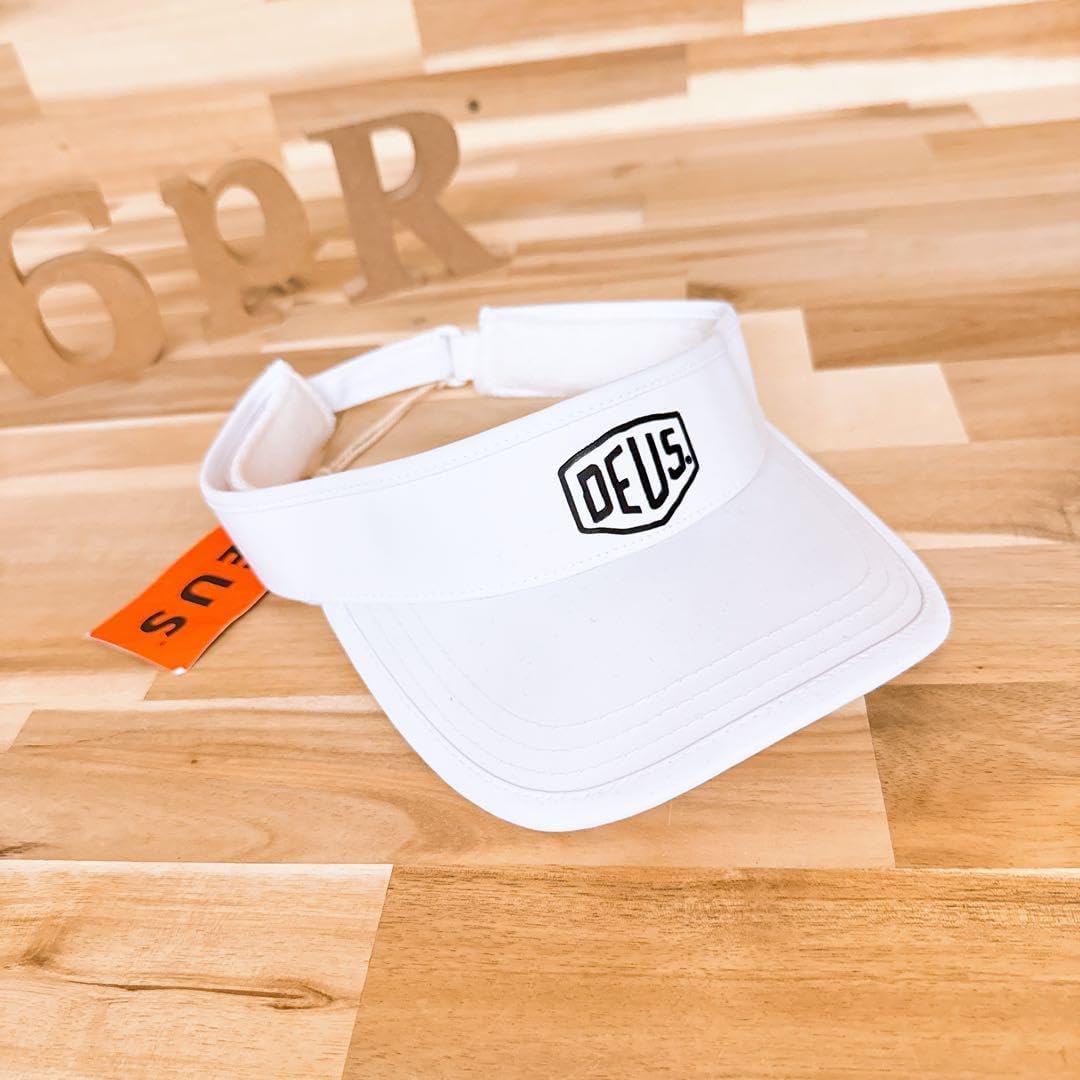 レア/未使用タグ付き【デウスエクスマキナ】エンブレム ロゴ サンバイザー ゴルフ レア/未使用タグ付き【デウスエクスマキナ】エンブレム ロゴ