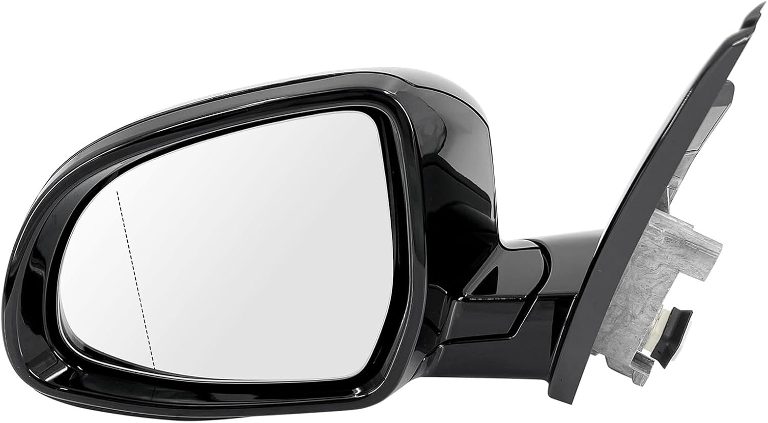 Driver Side View Mirror Assembly Compatible with BMW X3 G01 G08 2018-2023 2.0L 3.0L Black Left Rear Outside Exterior Mirrors Without Camera, w/Blind Spot Turn Signal