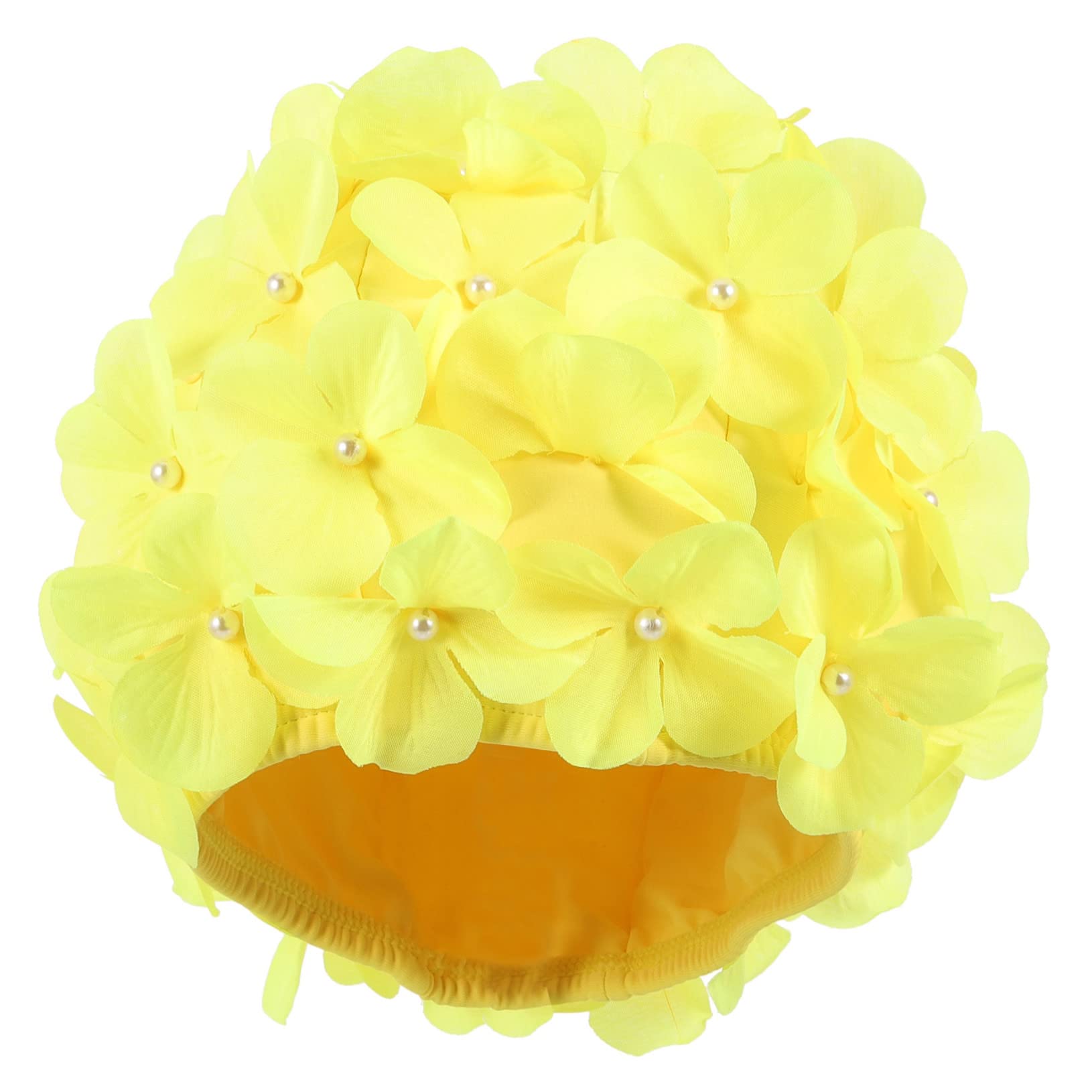 BESPORTBLE 5 Pièces Bonnet de Bain Fleuri Bonnets de Bain pour Les Cheveux Grand Bonnet de Bain Bonnet de Natation Femme Adulte pour Cheveux Longs Polyester