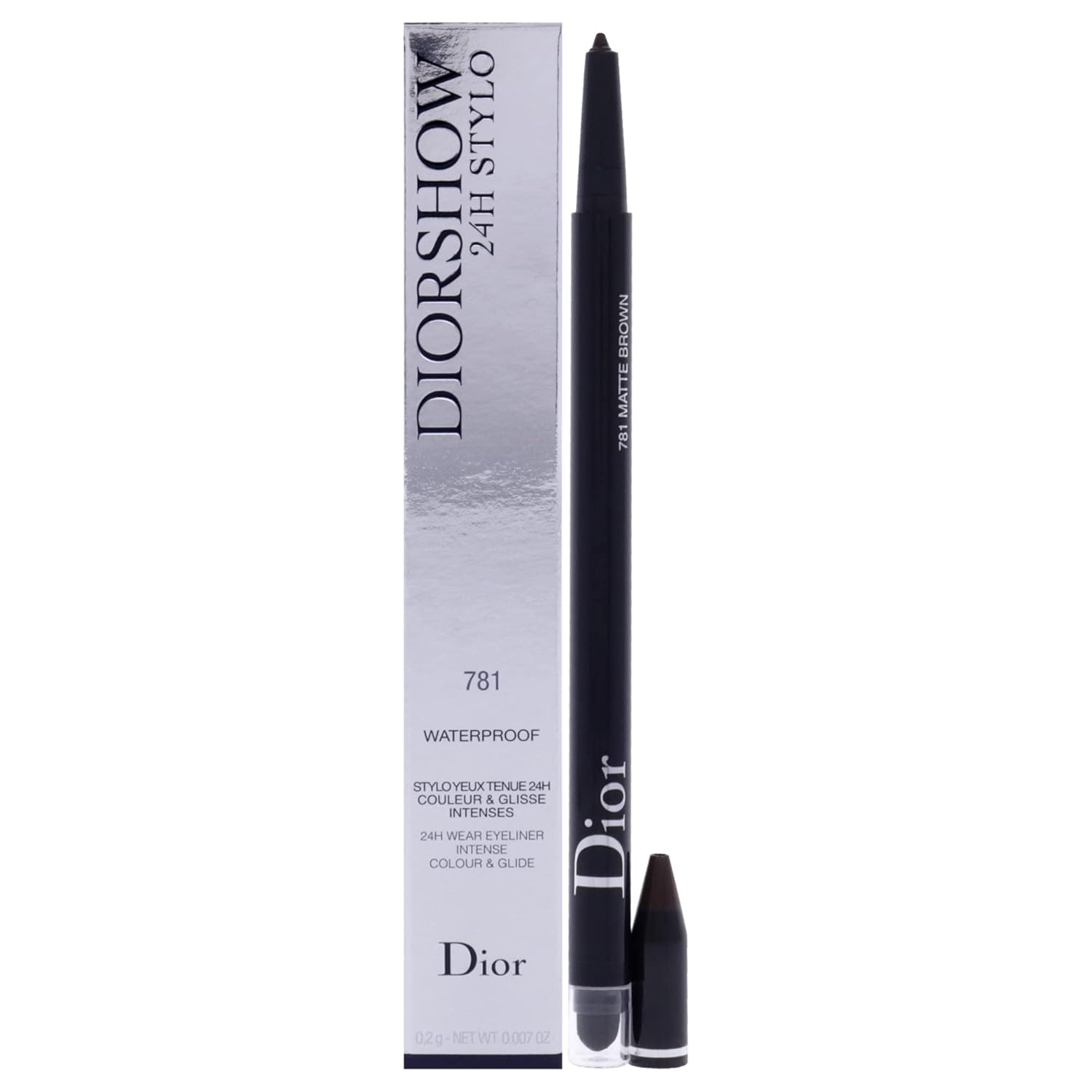 Christian Dior Diorshow 24H Stylo Waterproof Eyeliner - 781 Matte Brown Eyeliner Women 0.007 oz
