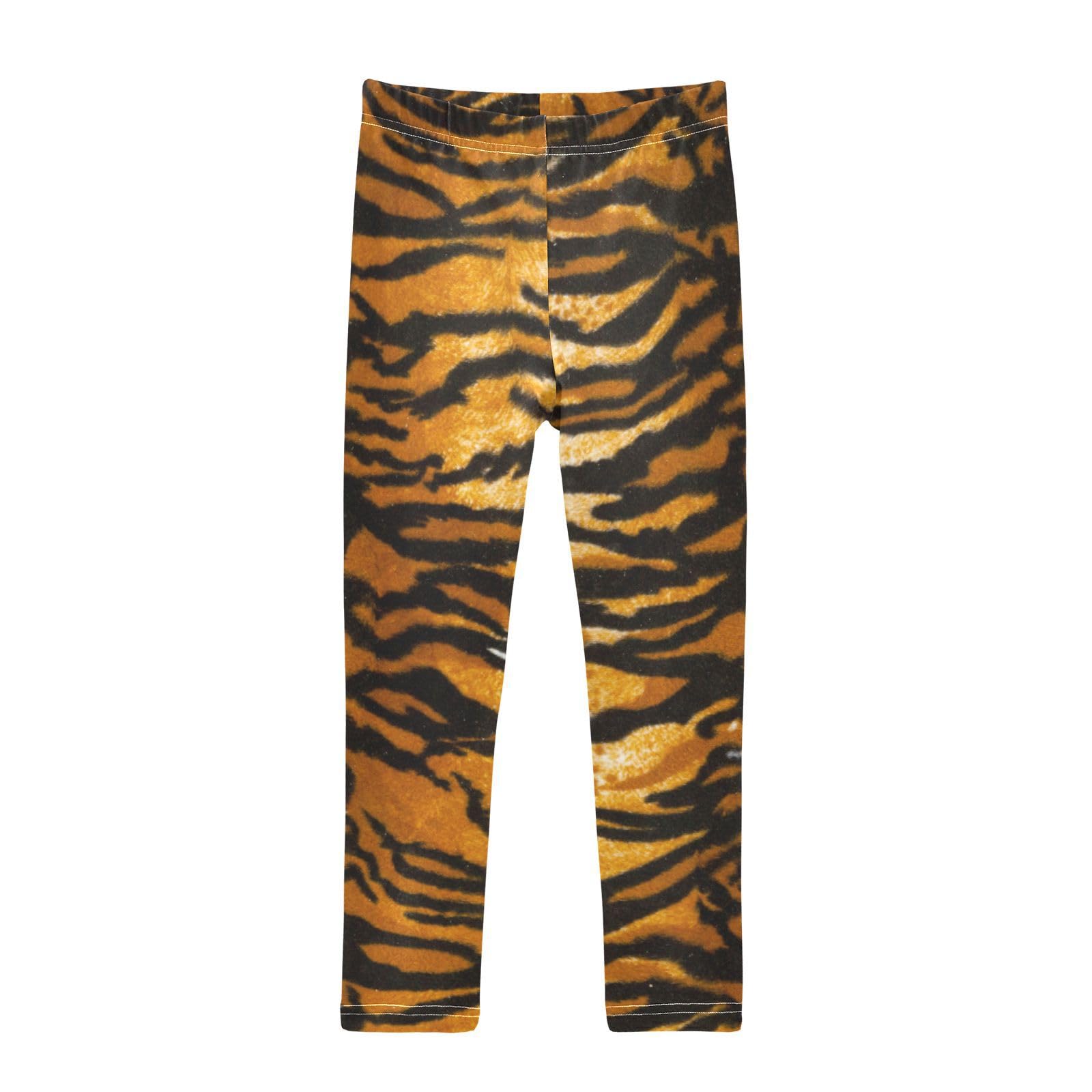 Aflyko Girls' Leggings Kids Workout Pants Dance Tights Ankle Length 4-10T