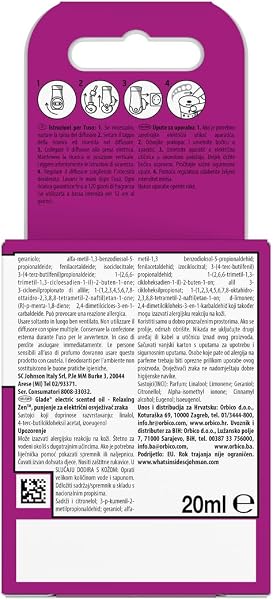 Glade liquido elettrico Profumatore per Ambienti con Olii Essenziali, Fragranza Relaxing Zen, 3 Ricariche - 2