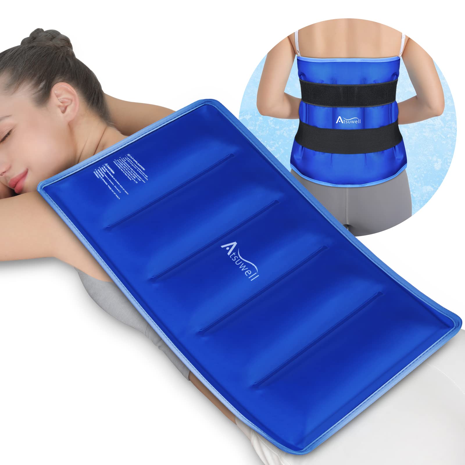 Buy Atsuwell Large Ice Pack for Back Injuries Reusable, 21"x13" Gel