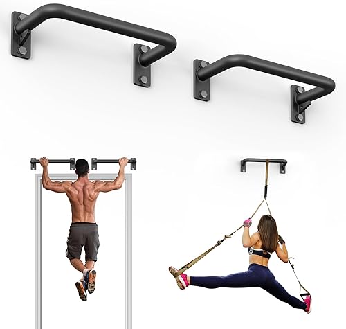 Barra de dominadas para puerta, barras de dominadas de entrenamiento de fuerza resistente para gimnasio en casa, montaje en pared, montada en viga,